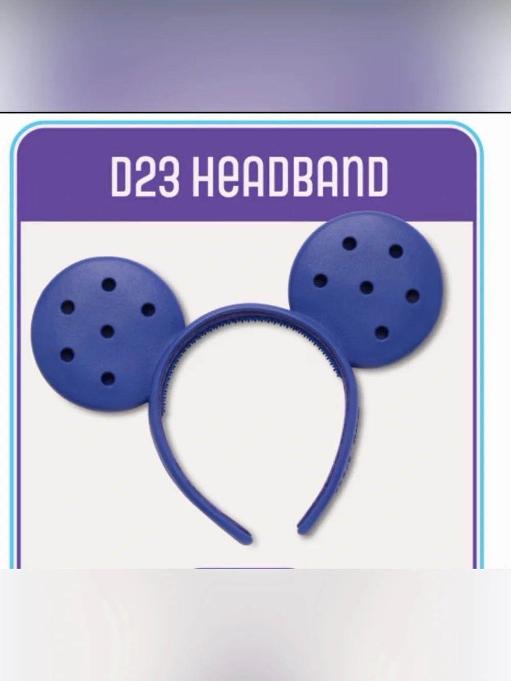 NEW Crocs Disney D23 Exclusive Blue Ears